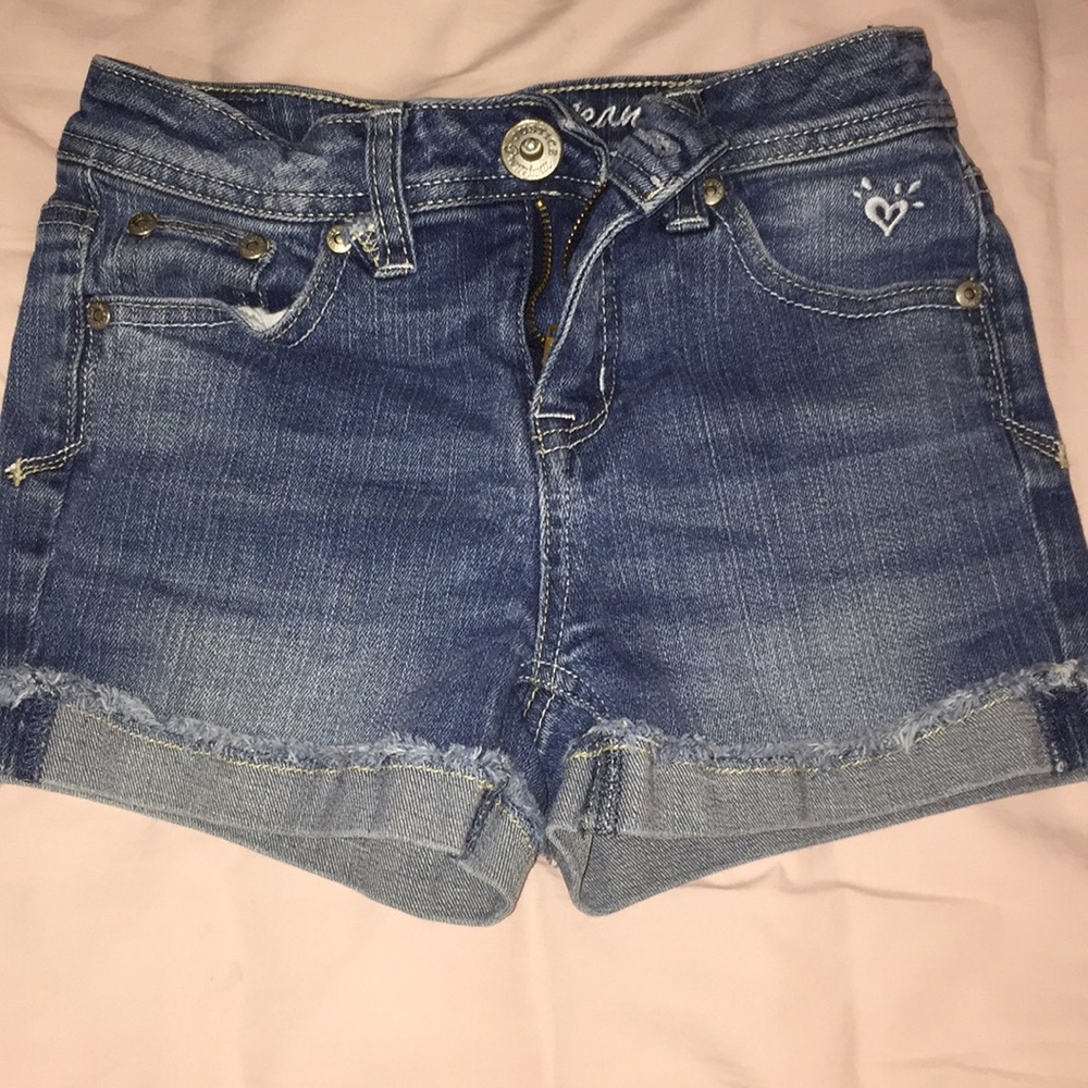 Kids justice jean shorts